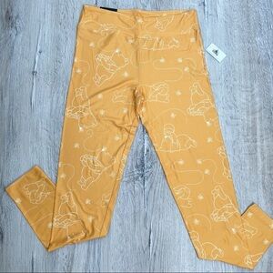 Disney Winnie The Pooh Yellow Leggings